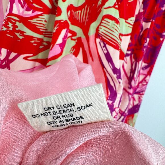 Roopa Pemmaraju The Peela‎ Silk V-Neckline Maxi Gown Dress Multicolor Size Small - Picture 13 of 16